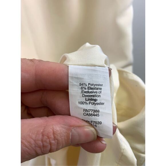 J Crew Factory Ivory Lacy Mini Dress Size 6 - Picture 5 of 7